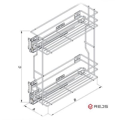 Выдвижная корзина для кухни