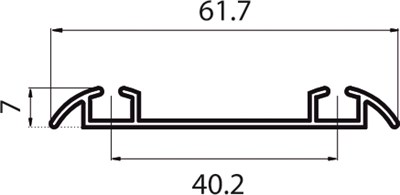 размер нижней направляющей шкафа купе