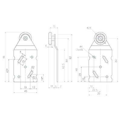 Комплект роликов для подвесной системы (На 2 двери) - фото 20796