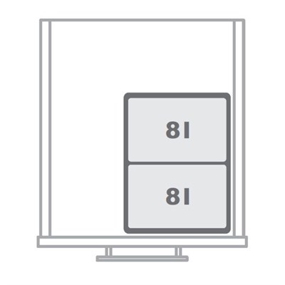 Мусорное ведро SESAMO-2 корпус 45 - фото 22115