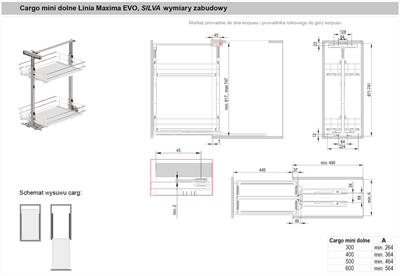 Схема установки корзины