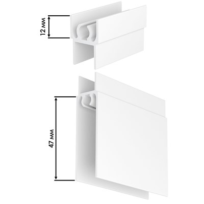 Верхний профиль для шкафа купе (Горизонт верхний) - фото 25836