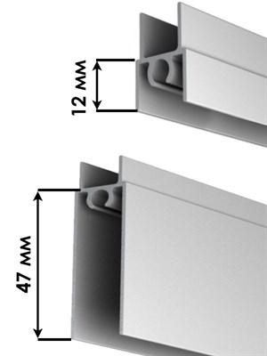 Нижний профиль для шкафа купе (Горизонт нижний) - фото 25852