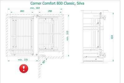 Волшебный уголок Comfort Linia Maxima Classic (Корпус 800, Фасад 400-450) - фото 26022