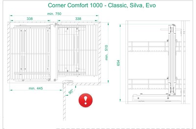 Волшебный уголок Comfort Linia Maxima Classic (Корпус 1000, Фасад 500) - фото 26029