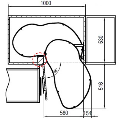 Волшебный уголок Optima Linia Maxima (Корпус 1000, Фасад 600) - фото 26073